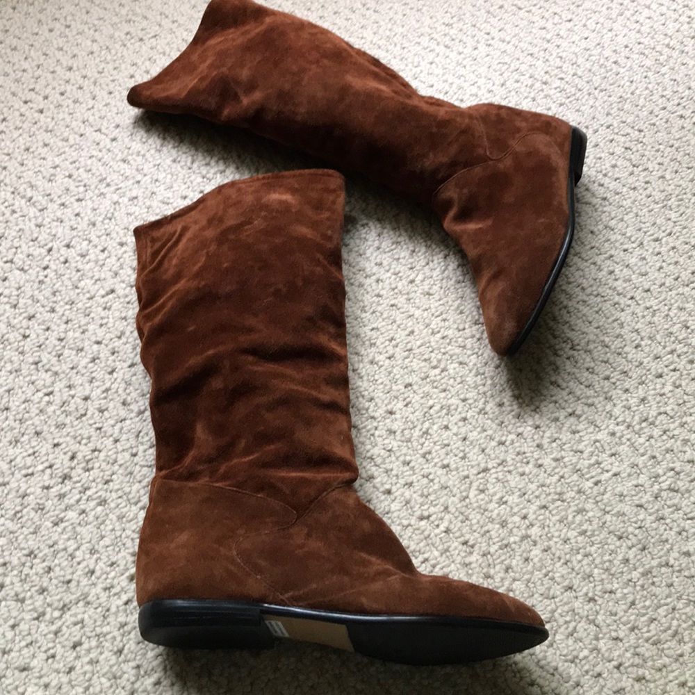 Great brown leather suede boots. Size 7 1/2. BNWT.
